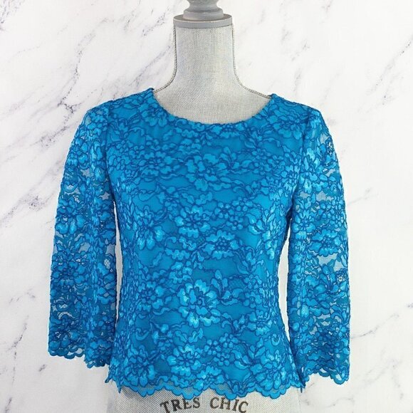 Diane von Furstenberg | Krishna Corded Lace Top | - Picture 1 of 14